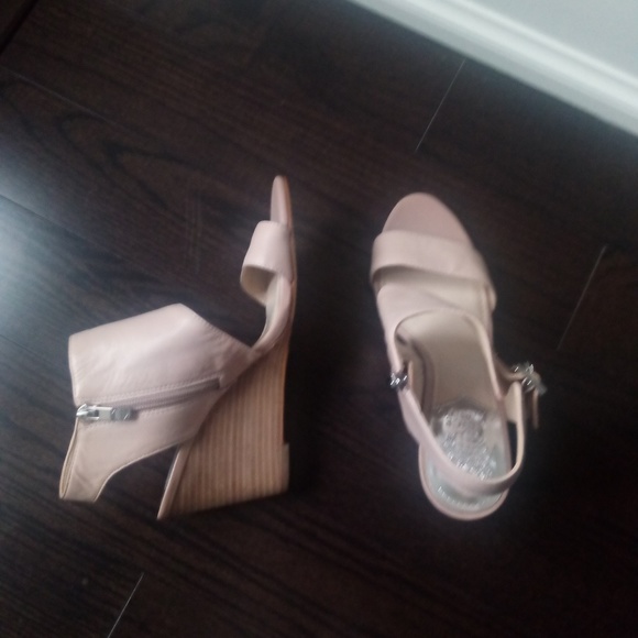 Wedge shoe in natural colour leather - Picture 4 of 5